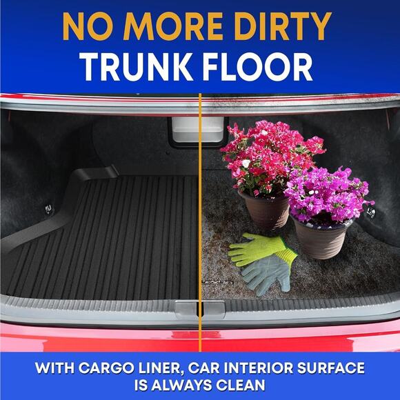 Custom Car Trunk Floor Mat For Lexus ES ES350 Auto Rubber All Season Liner Wash - Picture 4 of 7